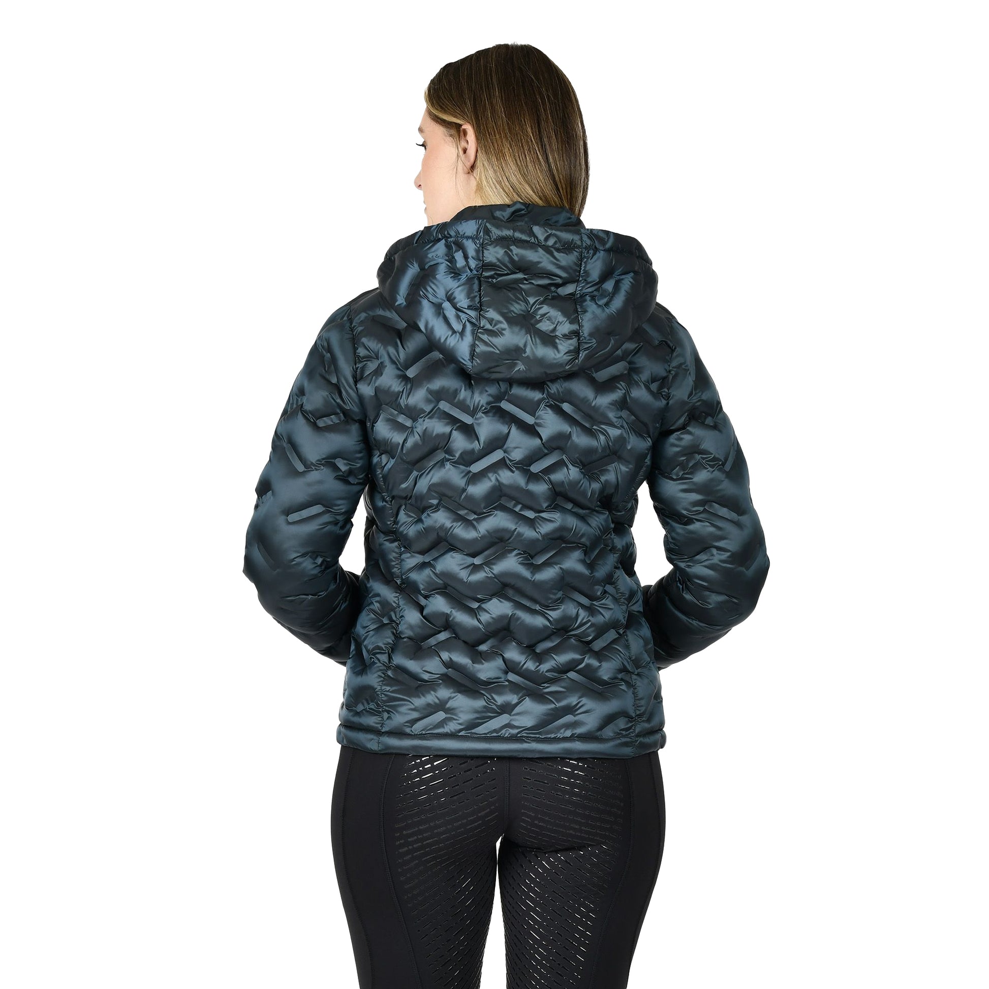 Pine - Back - Weatherbeeta Womens-Ladies Georgia Padded Jacket