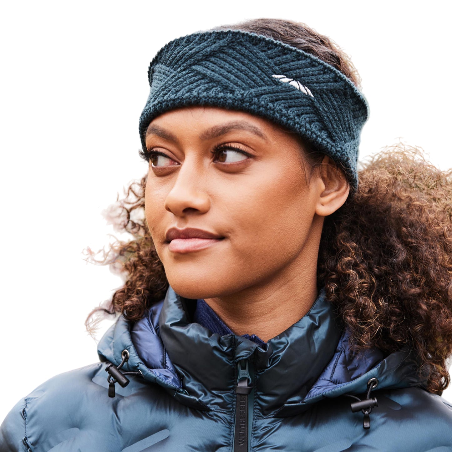 Pine - Back - Weatherbeeta Logo Rib Knit Headband