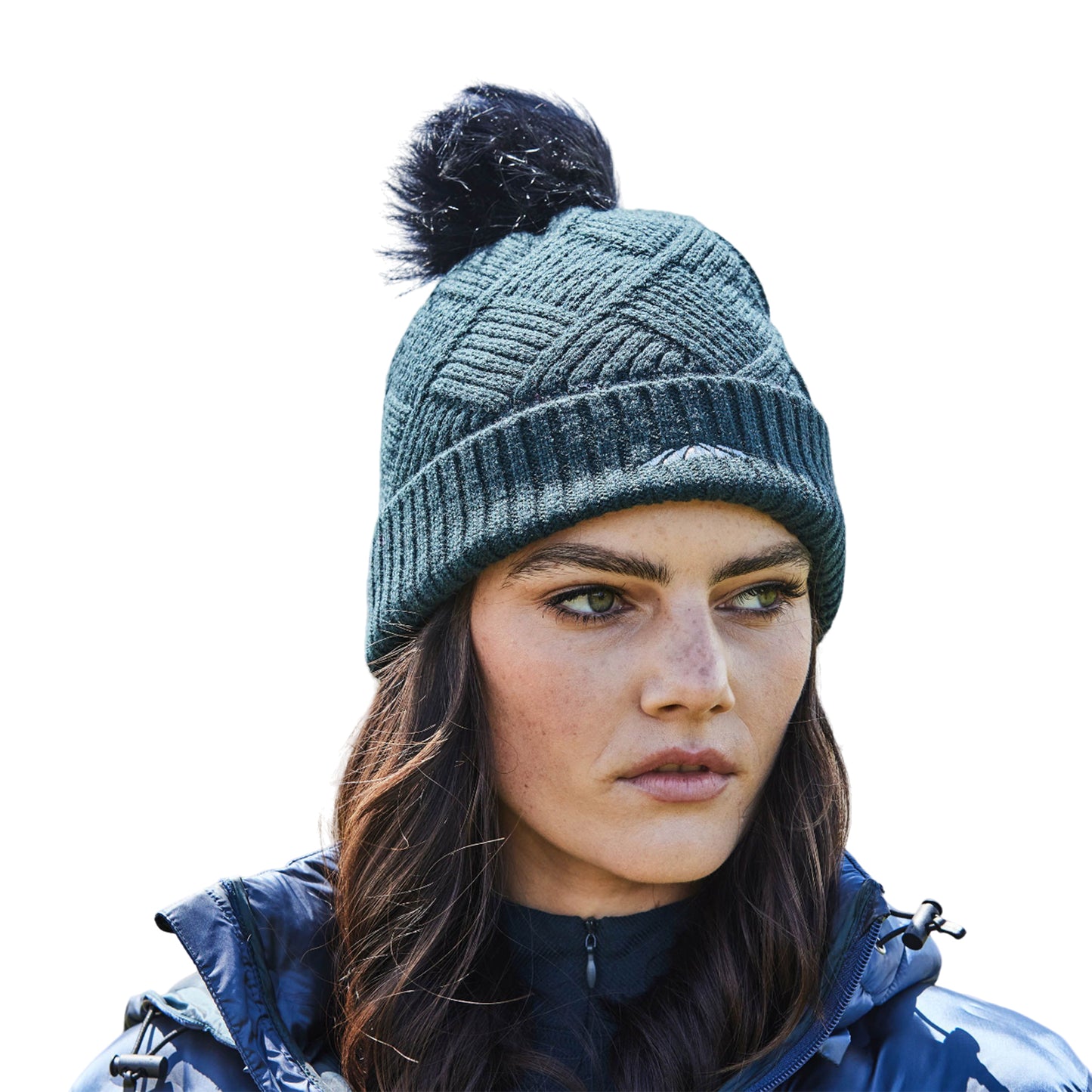Pine - Back - Weatherbeeta Rib Knit Beanie