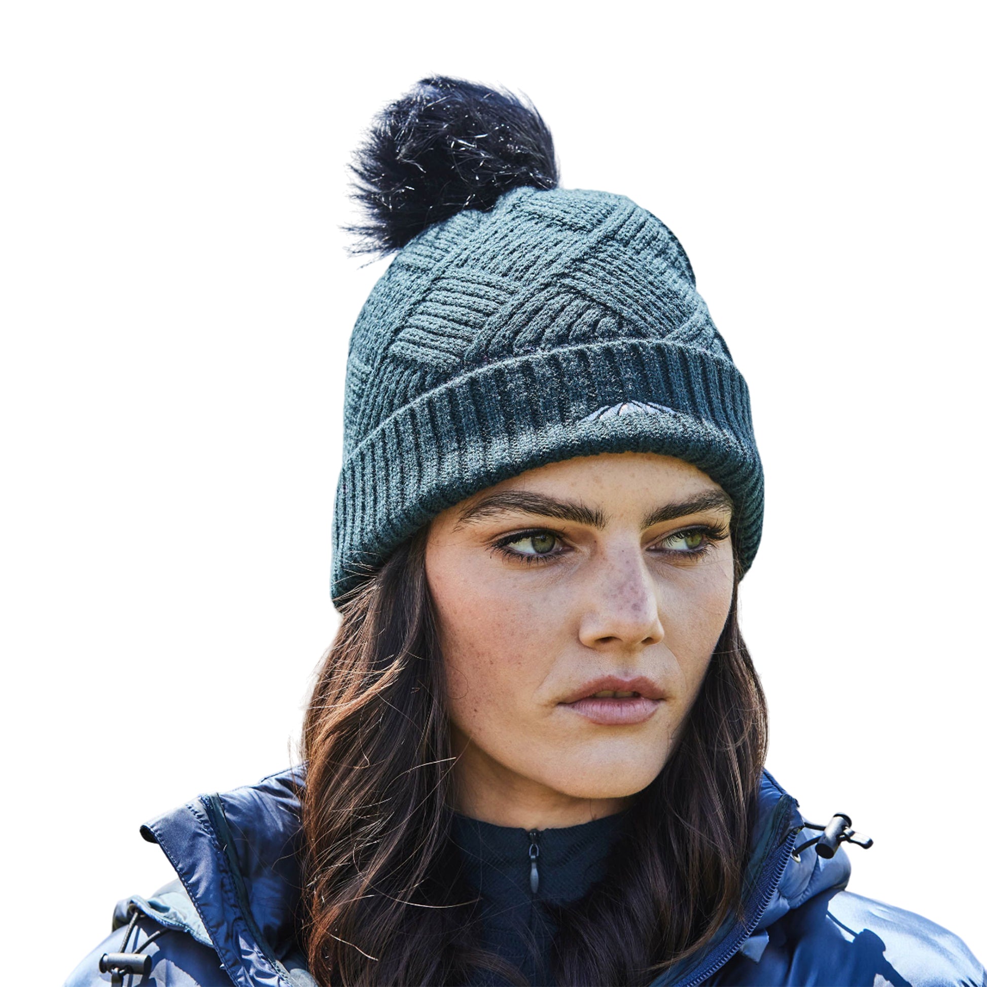 Pine - Back - Weatherbeeta Rib Knit Beanie