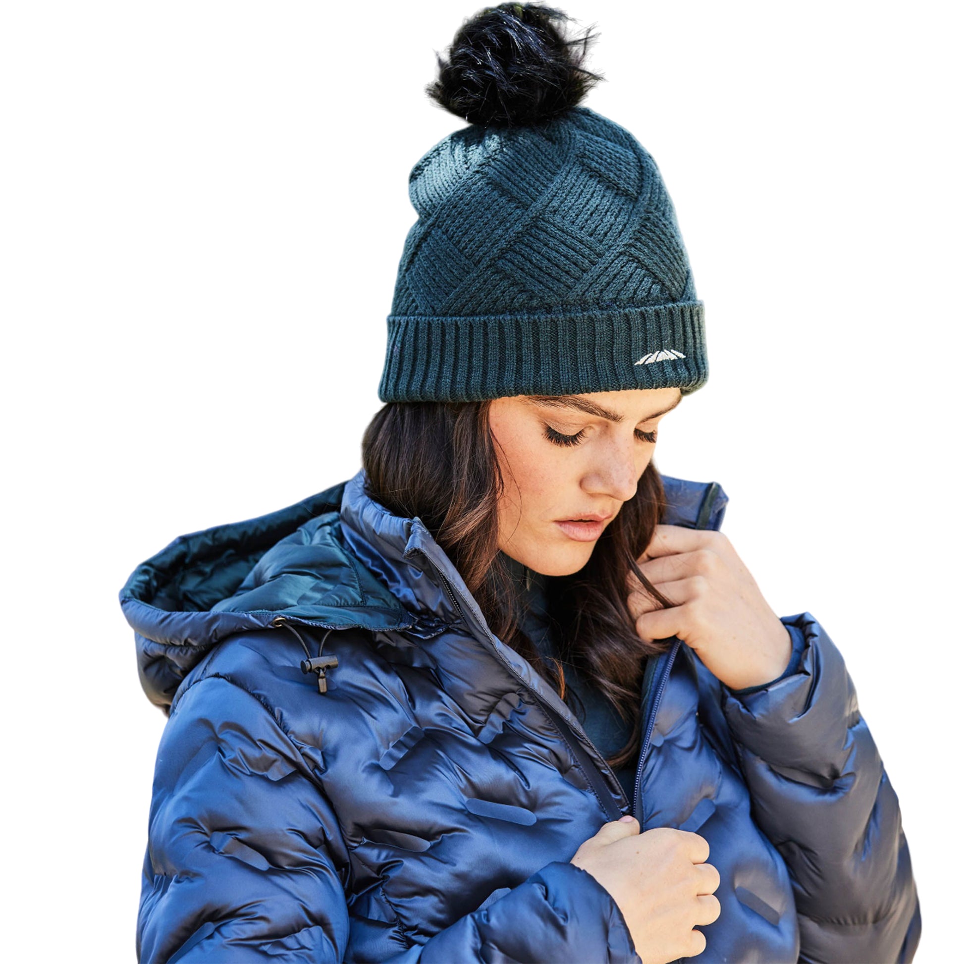 Pine - Side - Weatherbeeta Rib Knit Beanie
