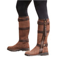 Chocolate - Back - Dublin Womens-Ladies Erne Leather Wide Boots