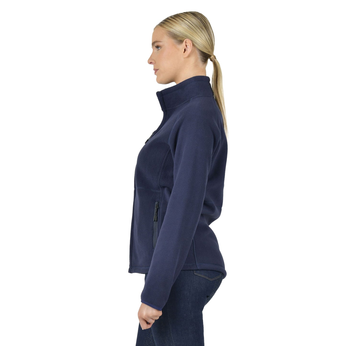 Ink Navy - Side - Dublin Womens-Ladies Donna Polar Fleece Jacket
