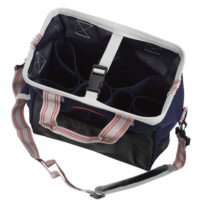 Navy-Silver-Red - Side - Weatherbeeta Horse Grooming Bag