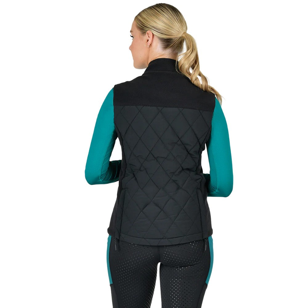 Black - Back - Dublin Womens-Ladies Quinn Quilted Body Warmer