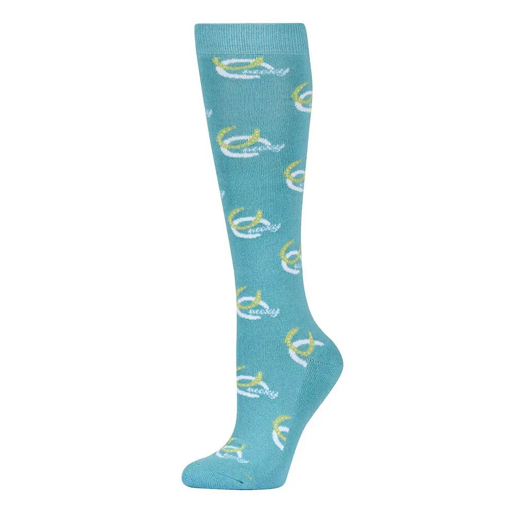 Blue - Front - Dublin Unisex Adult Lucky High Riding Socks