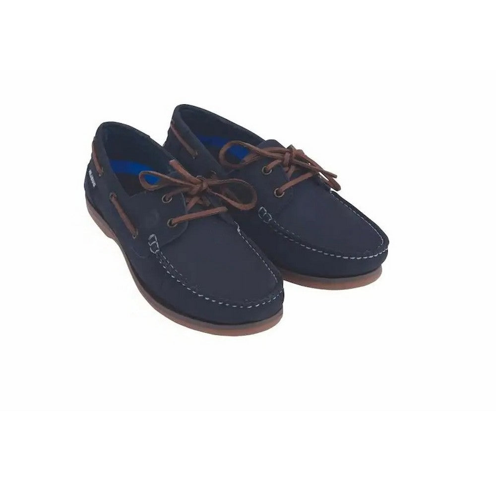 Navy - Front - Dublin Shoes Womens-Ladies Broadfield Arena Nubuck Boat Shoes