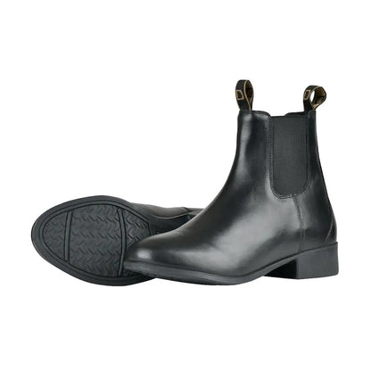 Black - Front - Dublin Childrens-Kids Foundation II Full Grain Leather Jodhpur Boots