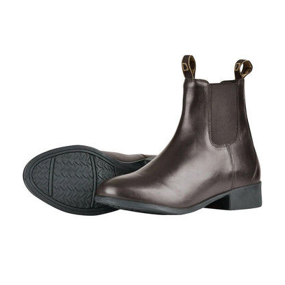 Brown - Back - Dublin Childrens-Kids Foundation II Full Grain Leather Jodhpur Boots