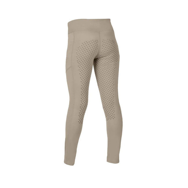 Beige - Back - Dublin Childrens-Kids Everyday Horse Riding Tights