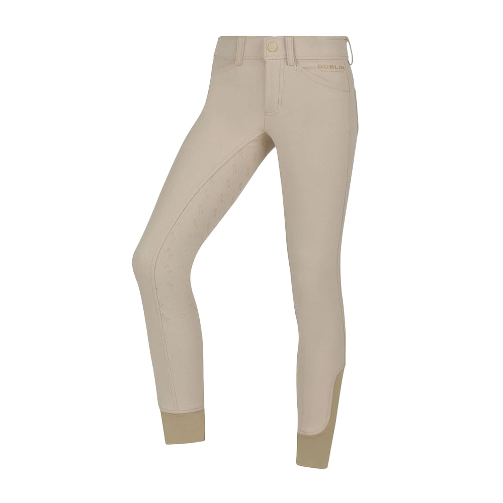 Biscuit - Front - Dublin Childrens-Kids Cammy Comfort Twill Breeches