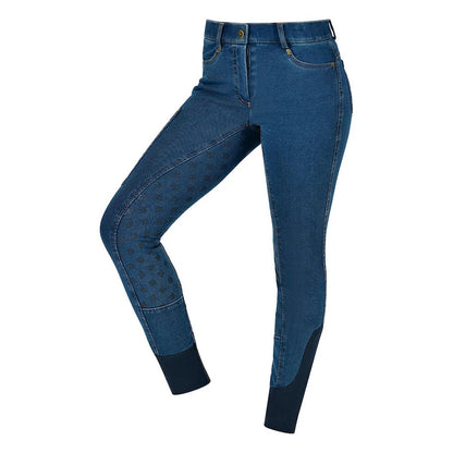 Light Blue - Front - Dublin Childrens-Kids Shona Denim Breeches