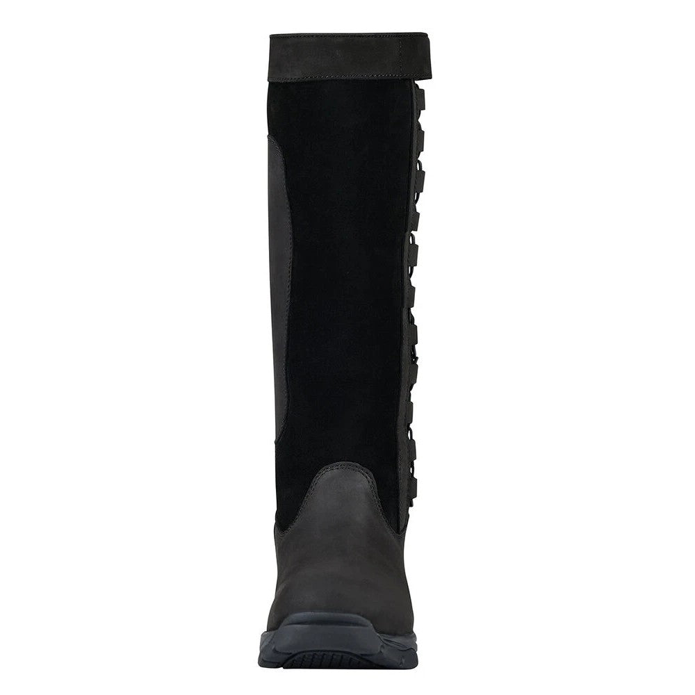 Black - Close up - Dublin Unisex Adult Pinnacle lll Leather Jodhpur Boots