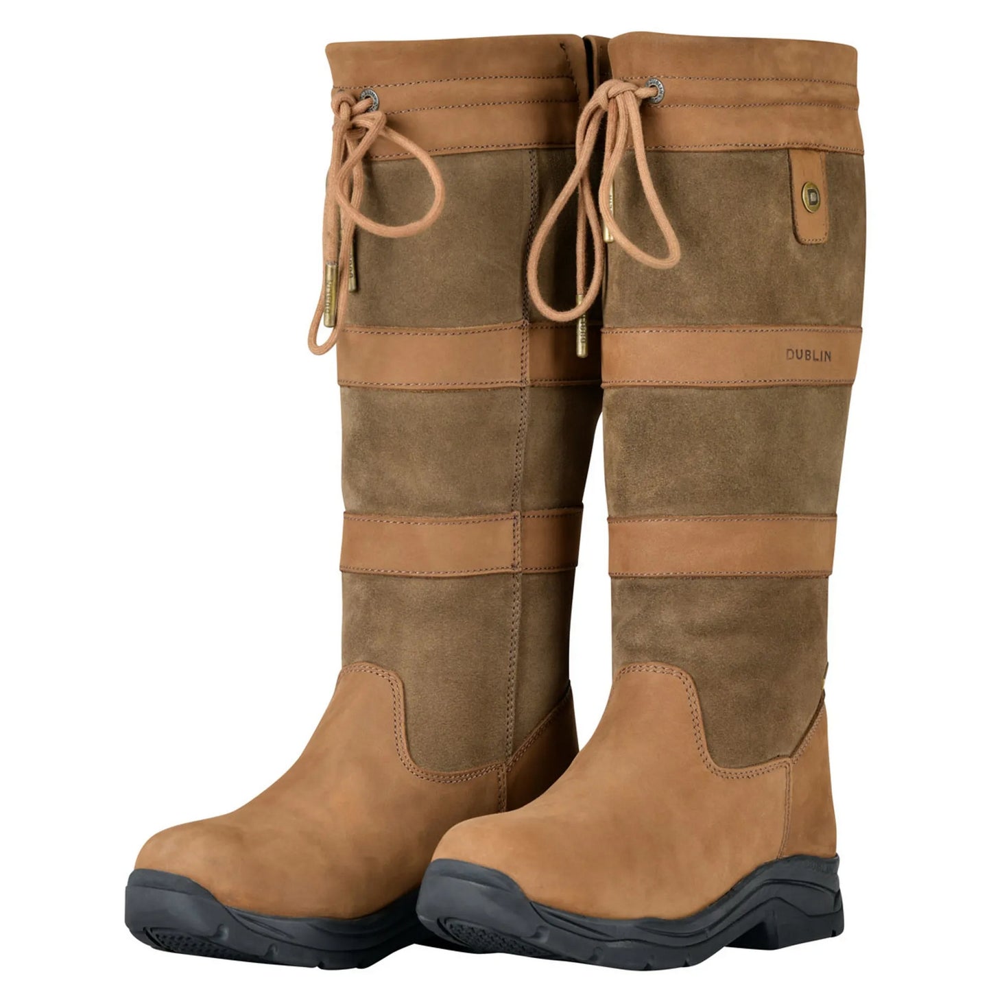 Dark Brown - Front - Dublin Unisex Adult River IV Leather Jodhpur Boots