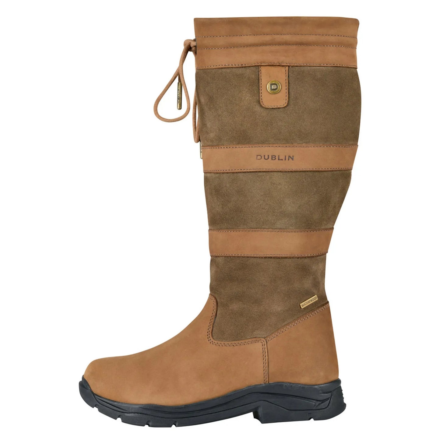 Dark Brown - Back - Dublin Unisex Adult River IV Leather Jodhpur Boots