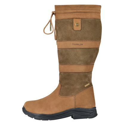 Dark Brown - Back - Dublin Unisex Adult River IV Leather Jodhpur Boots