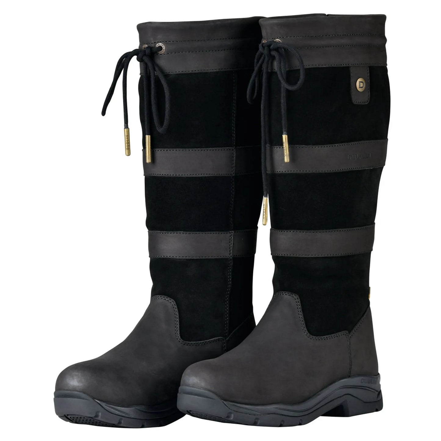 Black - Front - Dublin Unisex Adult River IV Leather Jodhpur Boots