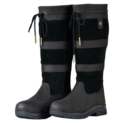 Black - Front - Dublin Unisex Adult River IV Leather Jodhpur Boots
