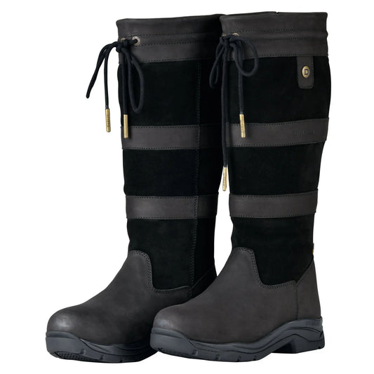 Black - Front - Dublin Unisex Adult River IV Leather Jodhpur Boots