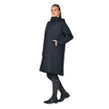 Black - Side - Weatherbeeta Womens-Ladies Windproof Longline Riding Jacket