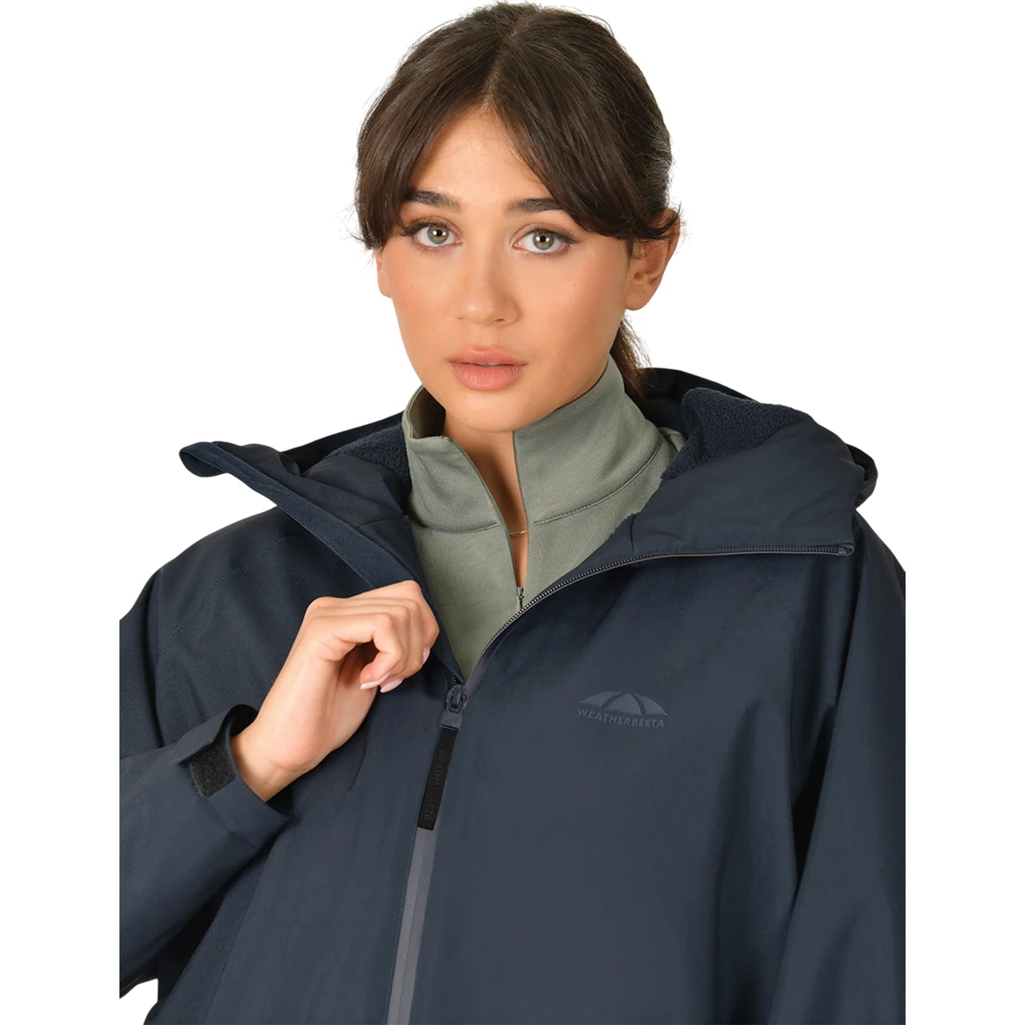Navy - Back - Weatherbeeta Womens-Ladies Field Jacket