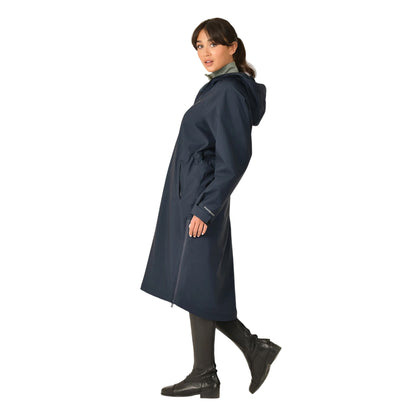 Navy - Side - Weatherbeeta Womens-Ladies Field Jacket