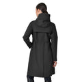 Black - Back - Dublin Womens-Ladies Waterproof Long Jacket