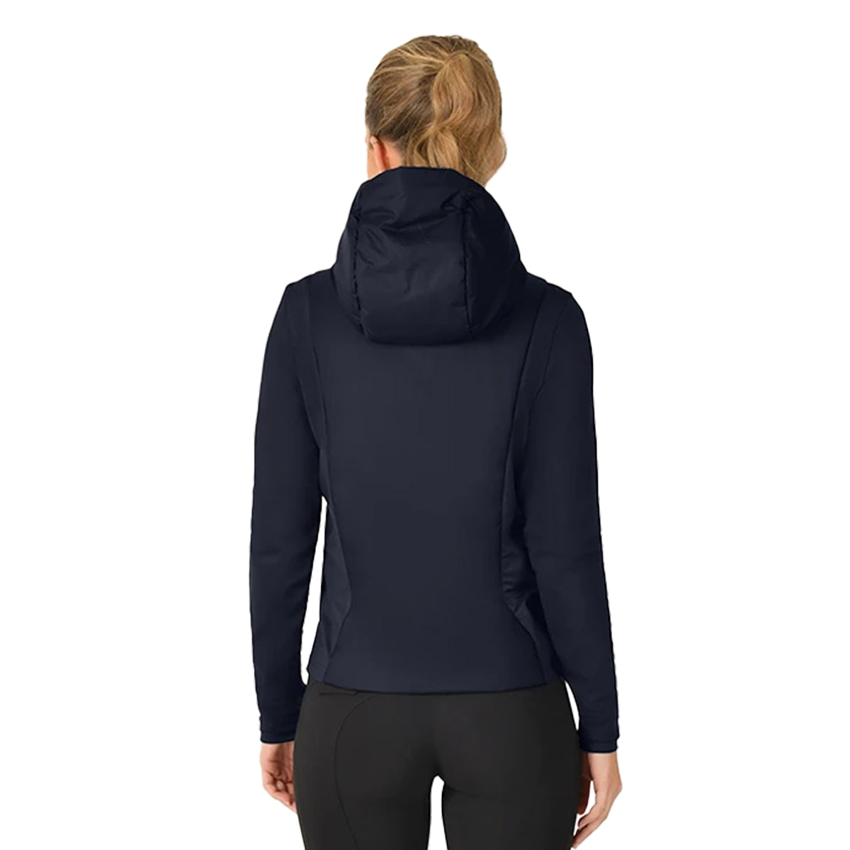 Navy - Back - Weatherbeeta Womens-Ladies Hybrid Padded Riding Jacket