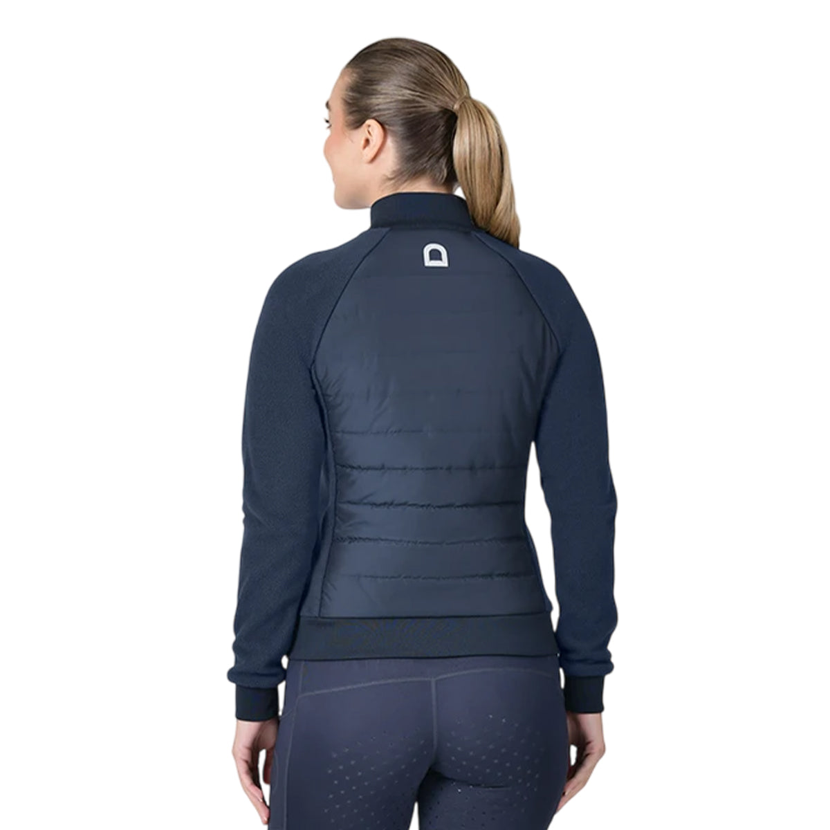 Navy - Back - Dublin Womens-Ladies Insulated Hybrid Jacket