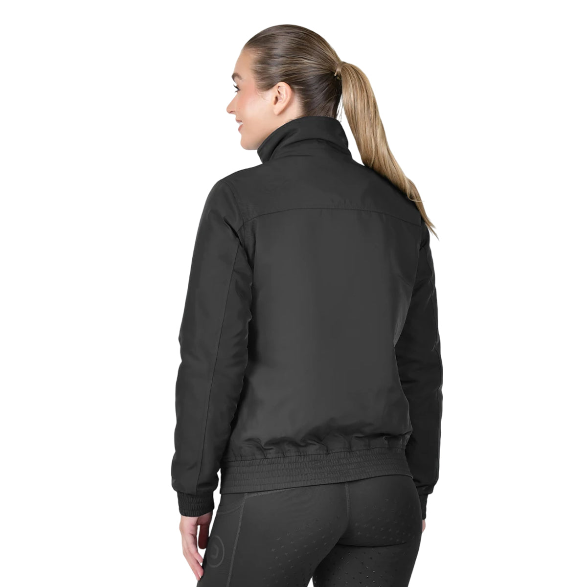 Black - Back - Dublin Womens-Ladies Blouson Team Zipped Jacket