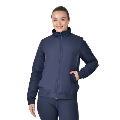 Navy - Front - Dublin Womens-Ladies Blouson Team Zipped Jacket