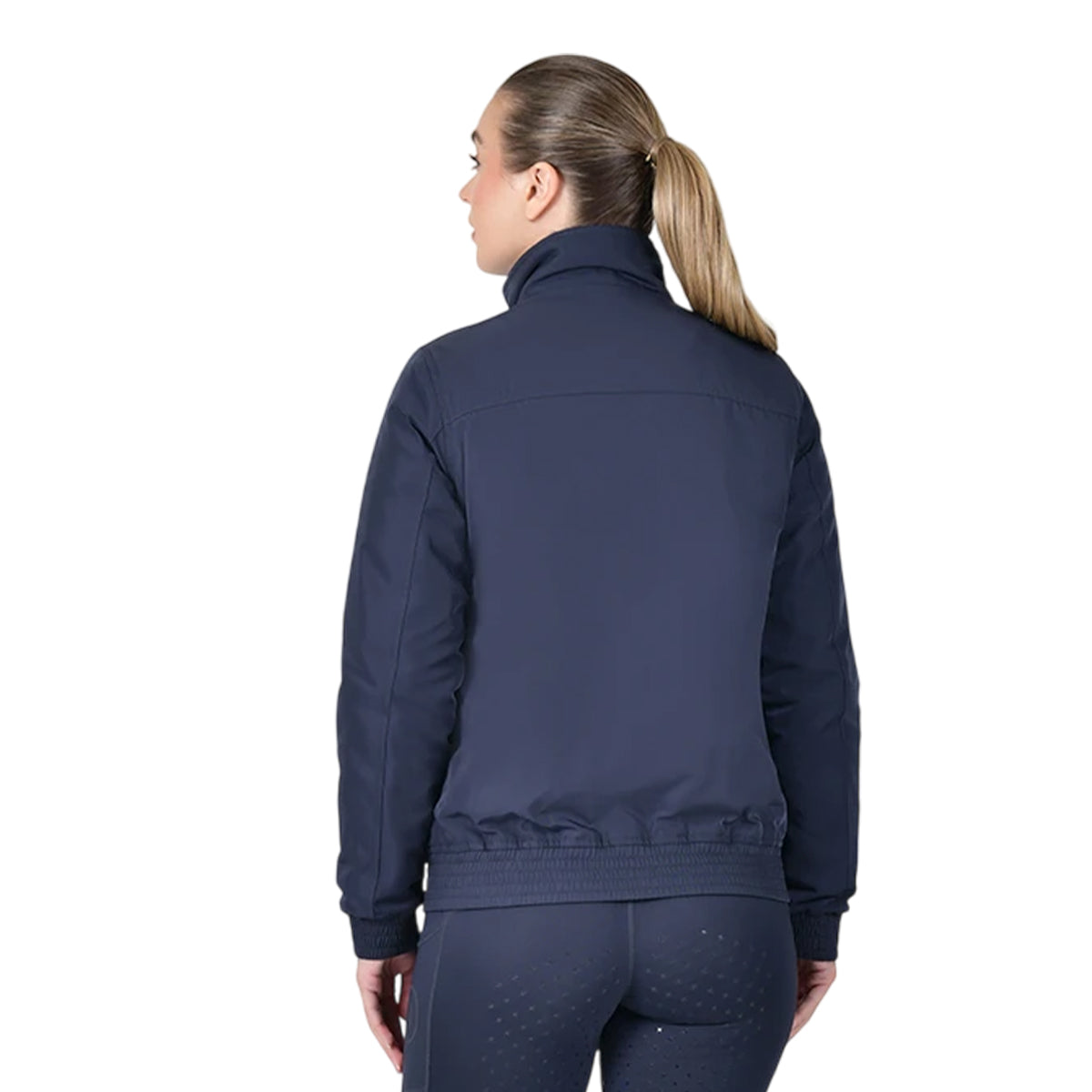 Navy - Back - Dublin Womens-Ladies Blouson Team Zipped Jacket