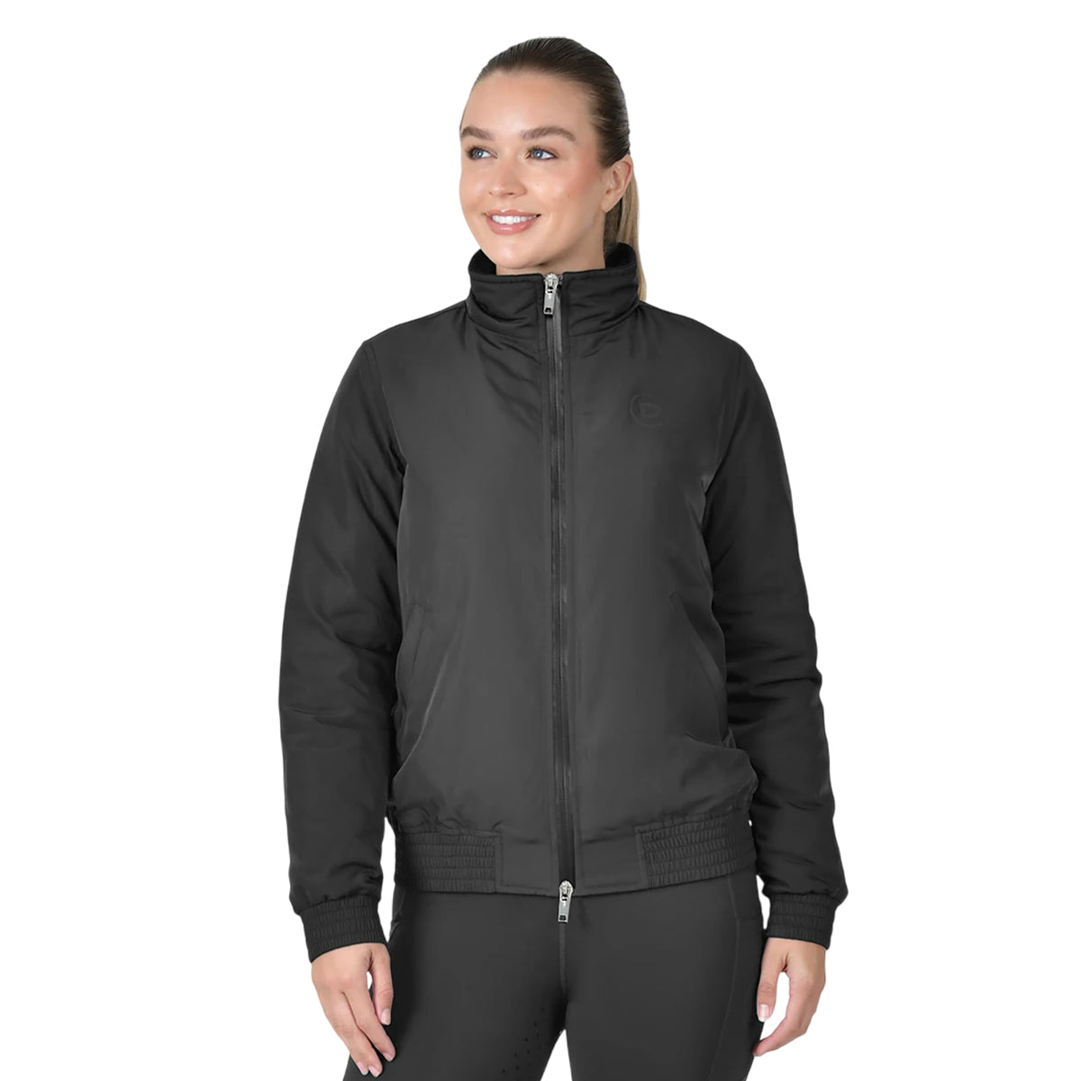 Black - Front - Dublin Womens-Ladies Blouson Team Zipped Jacket