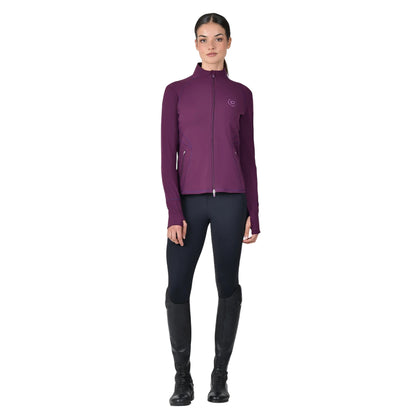 Purple Violet - Side - Dublin Womens-Ladies Versatile Zipped Fitted Jacket