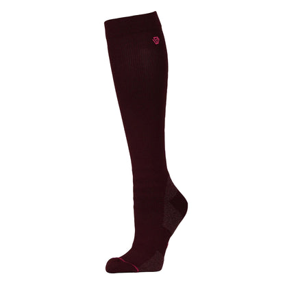 Mulberry - Front - Weatherbeeta Unisex Adult Compression Riding Knee High Socks