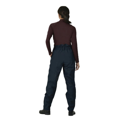 Navy-White - Side - Weatherbeeta Womens-Ladies Rayne II Waterproof Over Trousers