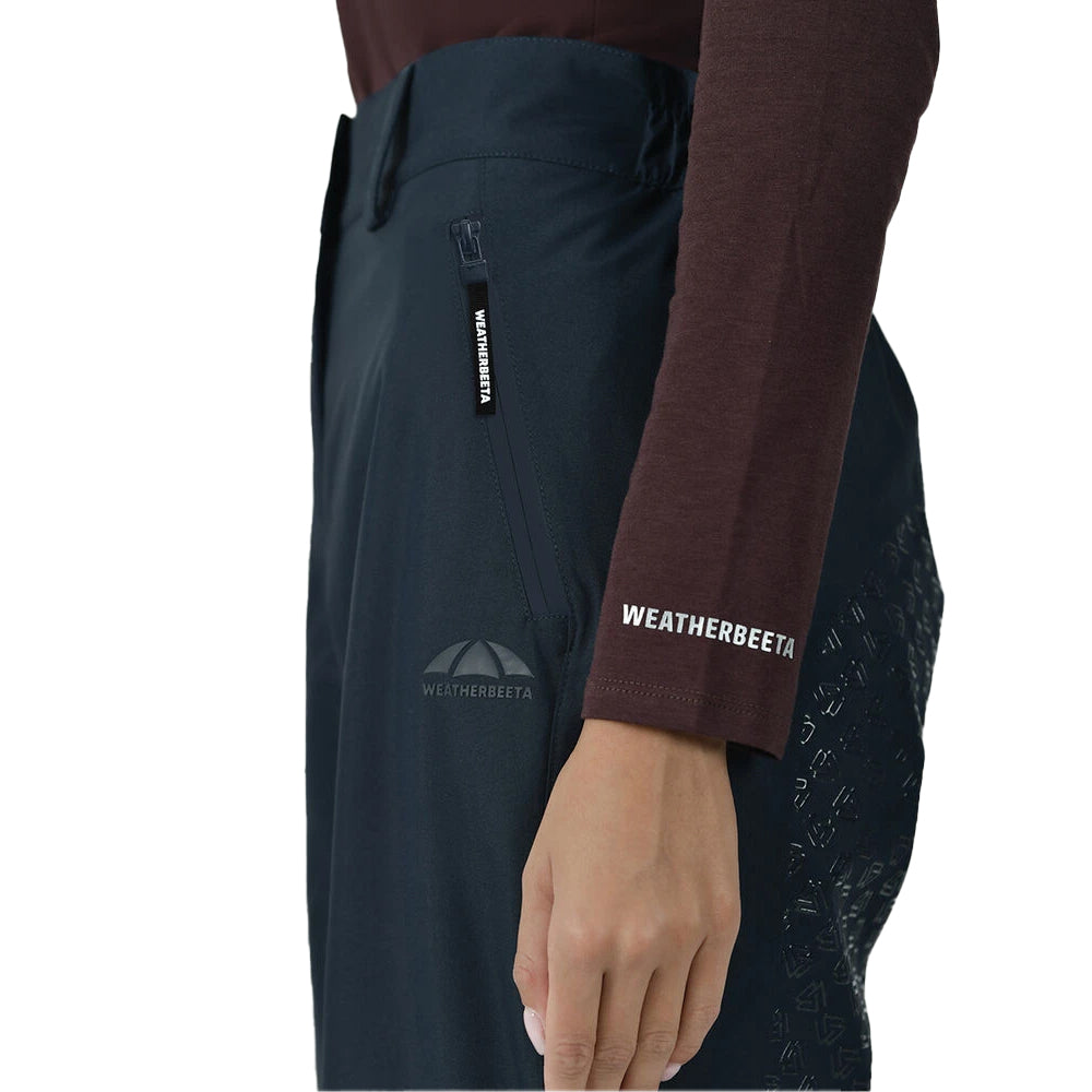 Navy-White - Lifestyle - Weatherbeeta Womens-Ladies Rayne II Waterproof Over Trousers