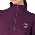 Purple Violet - Side - Dublin Womens-Ladies Quarter Zip Fleece Top