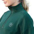 Dark Emerald - Back - Dublin Womens-Ladies Quarter Zip Fleece Top