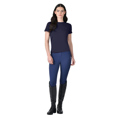 Navy - Side - Weatherbeeta Womens-Ladies UV Protection Relaxed Fit Short-Sleeved T-Shirt