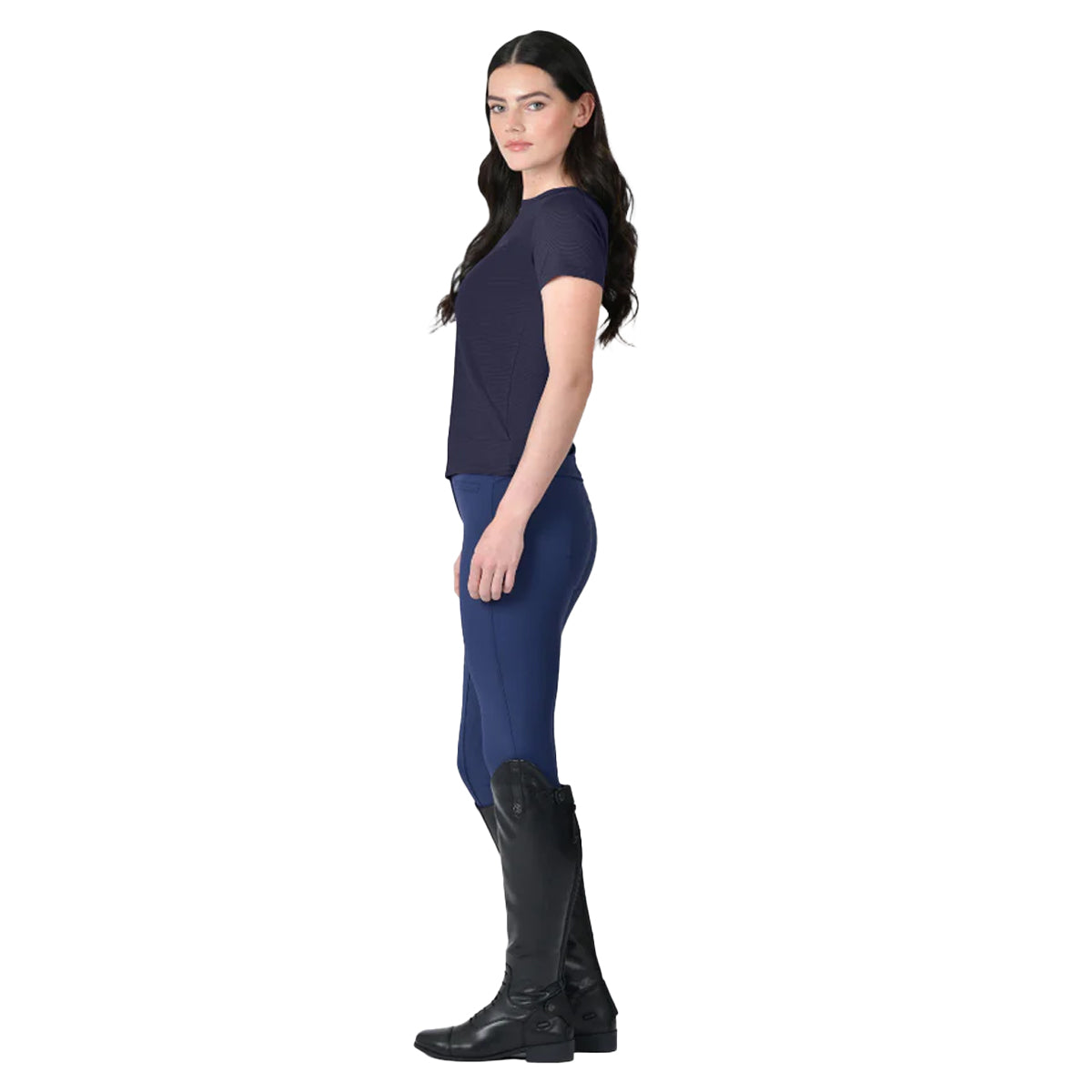 Navy - Lifestyle - Weatherbeeta Womens-Ladies UV Protection Relaxed Fit Short-Sleeved T-Shirt