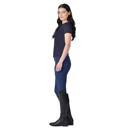 Navy - Lifestyle - Weatherbeeta Womens-Ladies UV Protection Relaxed Fit Short-Sleeved T-Shirt