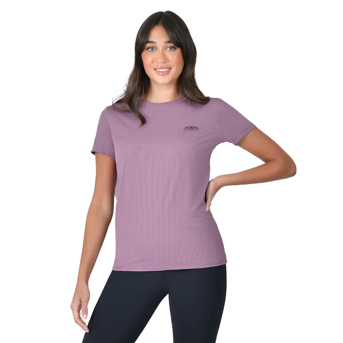 Mauve-Wine - Front - Weatherbeeta Womens-Ladies UV Protection Relaxed Fit Short-Sleeved T-Shirt