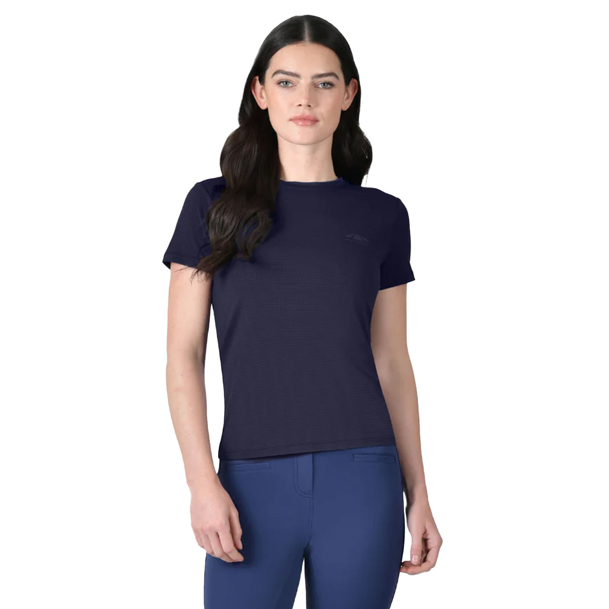 Navy - Front - Weatherbeeta Womens-Ladies UV Protection Relaxed Fit Short-Sleeved T-Shirt