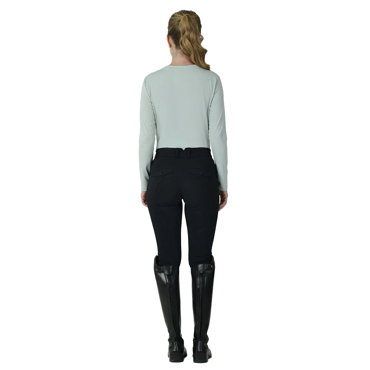 Soft Sage - Back - Weatherbeeta Womens-Ladies UV Protection Relaxed Fit Long-Sleeved T-Shirt