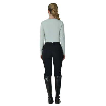 Soft Sage - Back - Weatherbeeta Womens-Ladies UV Protection Relaxed Fit Long-Sleeved T-Shirt