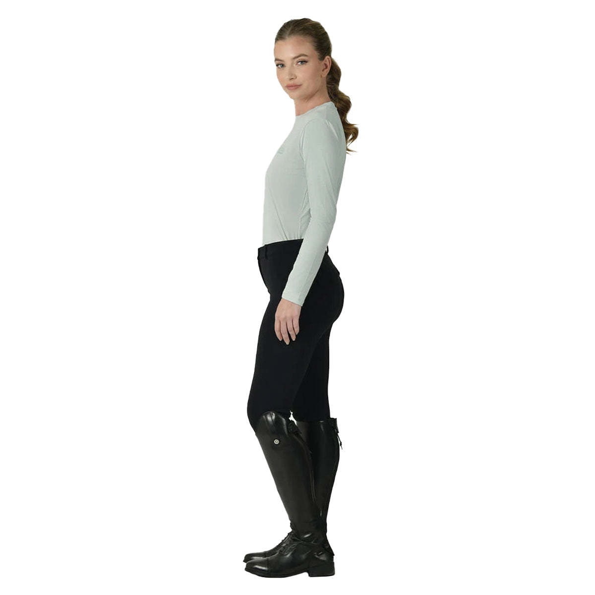 Soft Sage - Lifestyle - Weatherbeeta Womens-Ladies UV Protection Relaxed Fit Long-Sleeved T-Shirt