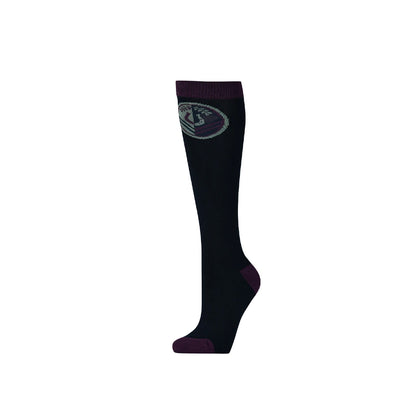 Navy - Back - Dublin Unisex Adult Nordic High Riding Socks (Pack of 3)