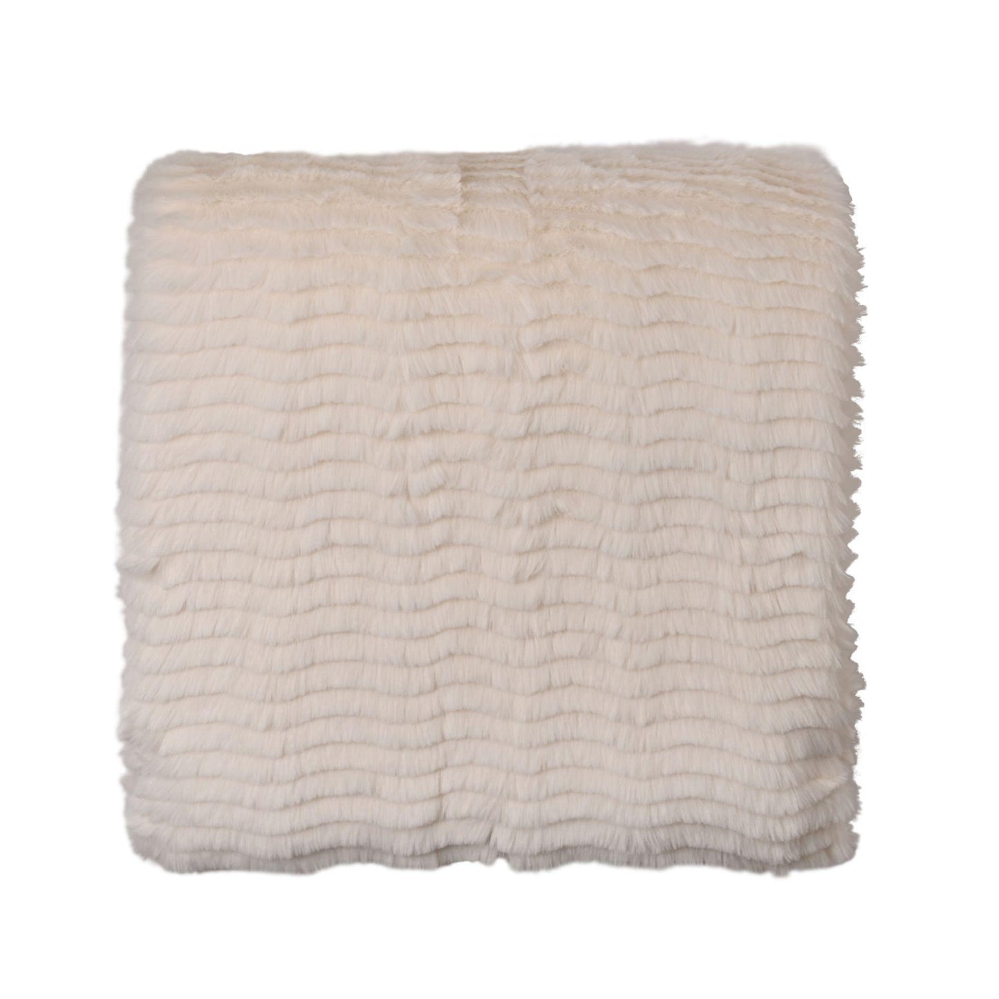 White - Pack Shot - Hestia Ivory Ripple Throw 150cm x 200cm