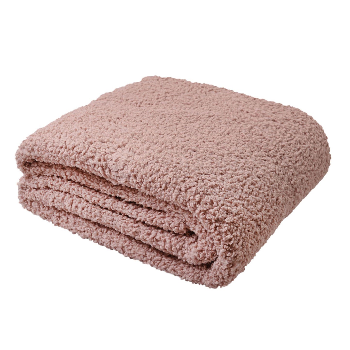 Pink - Lifestyle - Hestia Pink Teddy Throw 150cm x 150cm